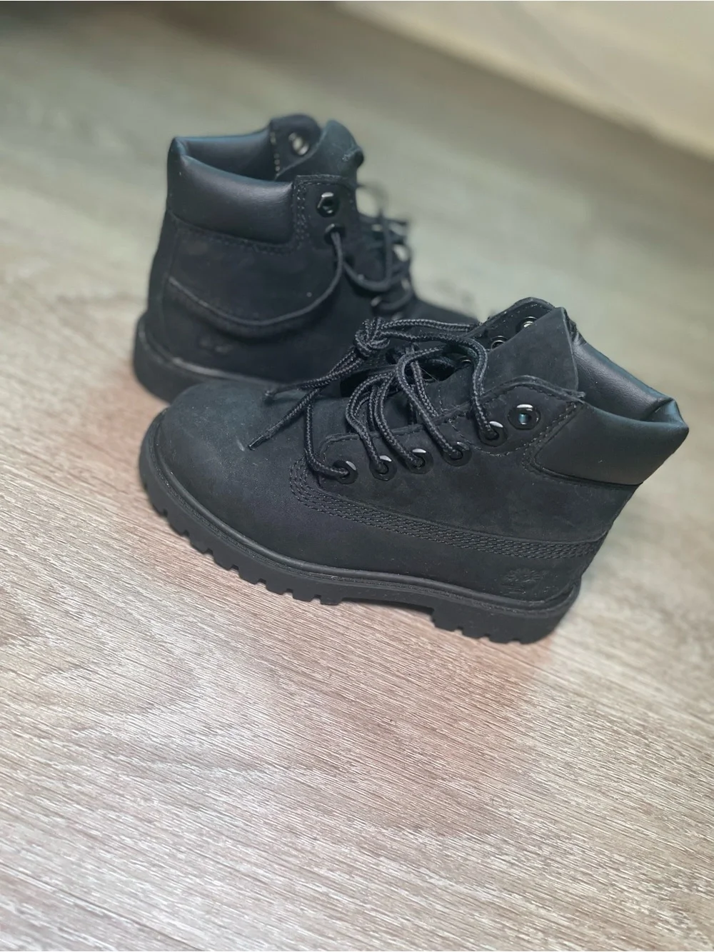 Timberland Kids Black Ankle Lace-Up Boots